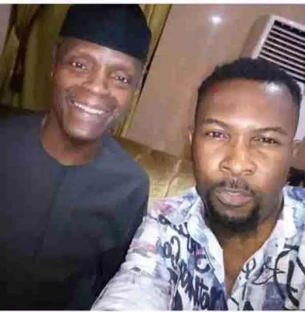 Rapper Ruggedman Takes Selfie With VP Osinbajo